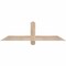 Ekena Millwork Eugene Smooth Timber Gable Bracket, Douglas Fir, 48"W x 14"H x 1 1/2"D x 3 1/2"F, 7/12 Pitch GBW048X14X0204EUG00SDF - alternate 1